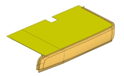 Catwalk trim left front "A" section with panel assembly with grabiol 621322-5107103 SB