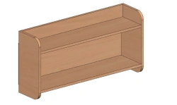 Hinged shelf