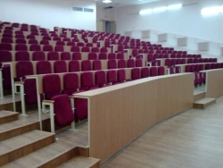 Semi upholstered monoblock with folding seats
