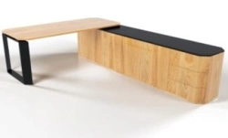Executive desk made of solid wood and veneer SV1-3-3-1