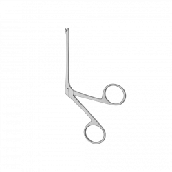 TSH-04-184-14,4 Polyp ear forceps No.2, curved along the edge, 144 mm