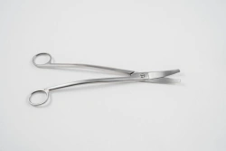 VZ-N-10, Fetal dissection scissors, vertically curved, 240 mm.