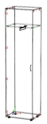 Narrow wardrobe