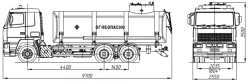 Oilfield tank truck ??? 4680G4-10 on chassis MAZ 6312?5, 6312?9, 6312?9, 631228