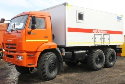 Mobile workshop (without CMU) on chassis KAMAZ-5350 (-D5, -37) Type 4761