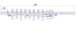 Straight frame rail of P65 type with curved shank of the project 2690.06.010