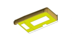 Catwalk trim, front left with panel, complete with cover 529222-5107095 SB