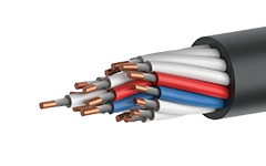 Fire-resistant control cable of KPPGng(A)-FRHF grade with copper conductors, with insulation and sheathing made of polymer compo
