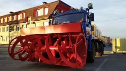 Milling-rotor snow plough SFR-1 model 7963M3 on the basis of KAMAZ 65111-50 chassis.