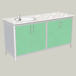 Four-door sink cabinet, model MA-12