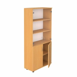 Cupboard with glass
