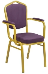 Armchair with metal frame K-5