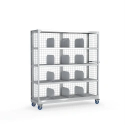Mobile shelving unit with panelling 1676 series