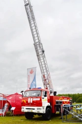 Fire tanker truck with ladder 58819J-10, type 58819, modification 58819J-10, on chassis KAMAZ-43118-A5, 43118-50.
