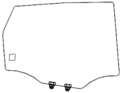 Great Wall A01 rear window (left) (colour: G) Code 00479TDR03002