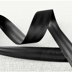 Polyester belt tape for motor vehicles seat belts