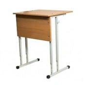 Single-seat pupil's table for computer, height adjustable 3-5 height. g. gr.
