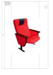 Armchair, brand "Maxim", size: 550*740*1040 mm (W*H*H), seat cushion thickness 130 mm