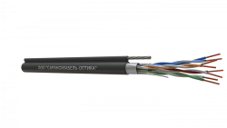 Communication cable symmetrical for digital transmission systems F/UTP tether