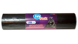 LDPE 120l 20 micron 10pcs/roll black 70x110cm, econom_KZN