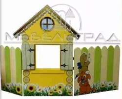 Wooden furniture for preschools: Floor theatre screen