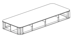 Wooden mattress base TV-MODK-4.1.01-01