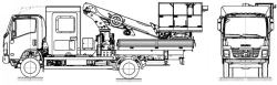 Self-propelled self-propelled boom platform truck hoist, (SAR truck hoist) model 5908ZB
