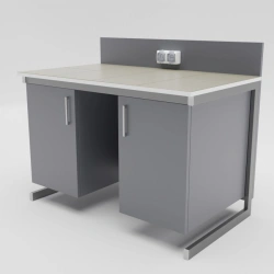 Metal laboratory table