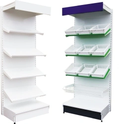 Shelving unit metal series "TS" 2350/500/900 with sloping shelves