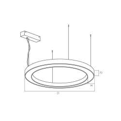 ART-RING 1780W200S LED Fixed pendant luminaire 202W TU 27.40.25-001-44328138-2019