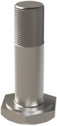 Bolts with reduced hexagonal head, with tolerance field of rod diameter U 8, of titanium alloy OST 1 1 0570-72