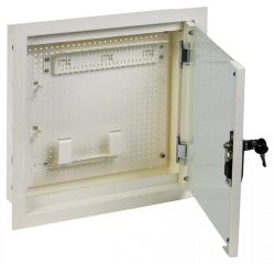 LR16-4H41-G-FR3 ITK LINEA R Multicabinet. 3 comp. 400x400mm glass white RAL9016