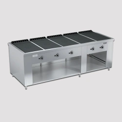 Gas cooker with closed flame PRG-IIA-5C "Maxi"