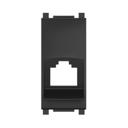 CADUCEUS ALING Experience Adapter for Keystone RJ12/RJ45, 1M, black (soft touch), item no. 74201.S. 74201.?1