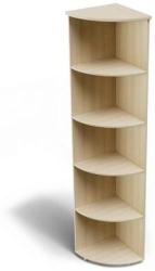 Corner open shelving unit