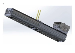 LED luminaire "Industrial Design MTM IoT" series CUBIC 120 Two modules Connection from the ends -180 degrees Mounting CUB X