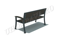 Gossip Girl bench dark lath
