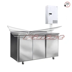 Refrigerating table with wall-mounted aggregate unit ?????
