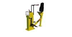 Variable load outdoor exercise bike