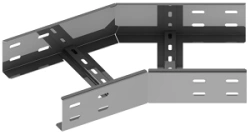 Horizontal 30 degree angle of self-supporting cable girder KTI 000x00 U30, with overall dimensions from 150x100 to 1000x175 mm,
