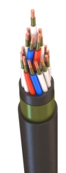 Control cable with copper conductors, insulated with halogen-free compositions for rated alternating voltage 0,66