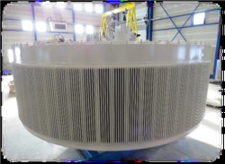 Generator of gearless wind power plant