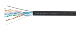 CABLE SIMMETRICAL FOR DIGITAL TRANSMISSION SYSTEMS Datacable Twisted Pair Shielded F/UTP Cable, Category 6, with tether