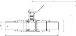 Stainless steel ALSO stainless steel ball valve STUNNING REDUCED with all-welded body KSH.SH.P.015.40-03