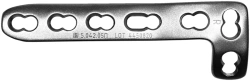 L-shaped plate with angular stability