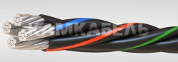 Self-supporting insulated wire for overhead power lines with rated voltage up to and including 0.6/1 kV and rated voltage of 0.6
