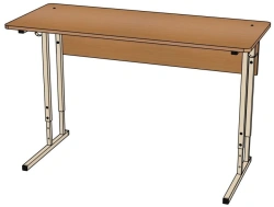 School desk 2-seater, height adjustment, corners rounded (2-4 gr.r.)/ SU18