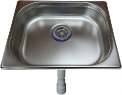 Basin with drain according to TU 9452-021-07614107-2004 (Accessory to the product: gynaecological chair with manual drive KG-1,