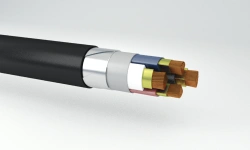 Power cables, flame-retardant, not spreading combustion, with copper conductors with plastic insulation, with low smoke and gas