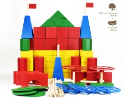 Floor hollow wooden constructor according to Polikarpov's method - 68 elements